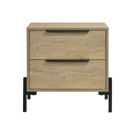 Newhall - Nightstand - Vintage Oak Melamine