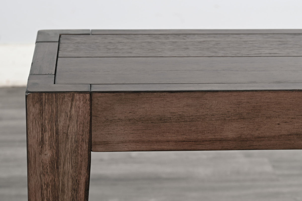 Doe Valley - Mahogany Wood Coffee Table With Casters