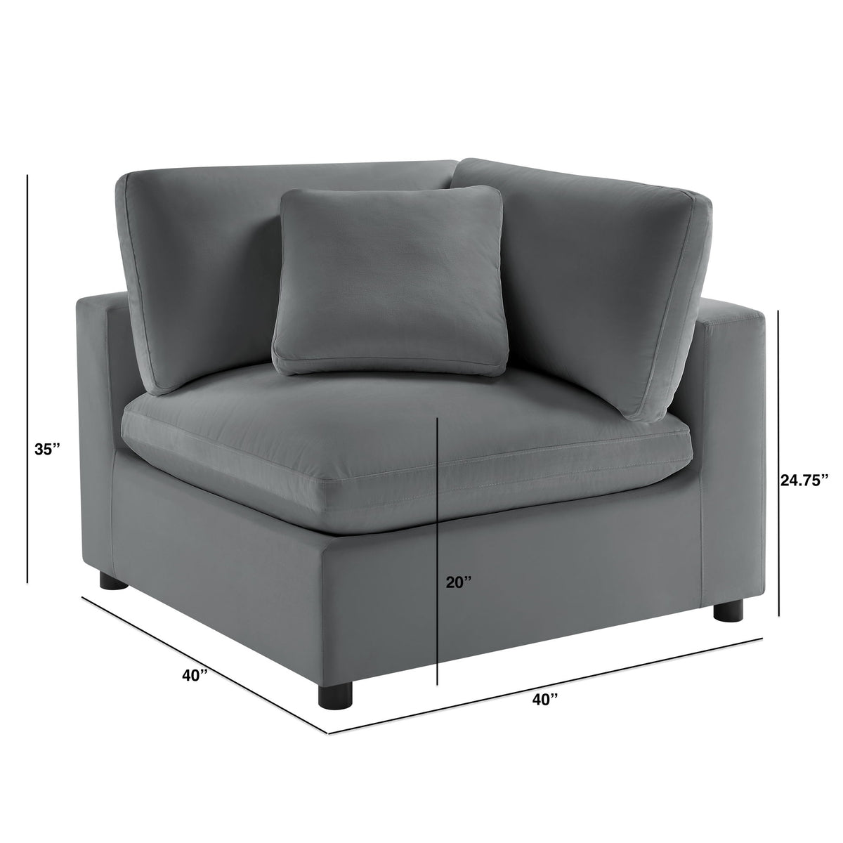 Caylie - Corner Wedge Chair