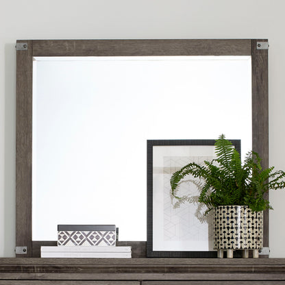 Lakeside Haven - Landscape Mirror - Brownstone