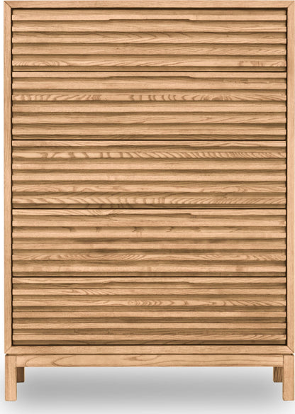 Tanner - Five Drawer Ash Wood Chest