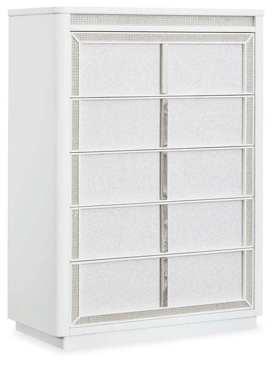 Chalanna - Five Drawer Chest - White