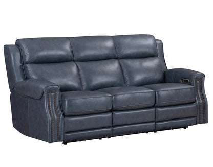 Hensley - Leather Power Reclining Sofa And Recliner - Marina Dream
