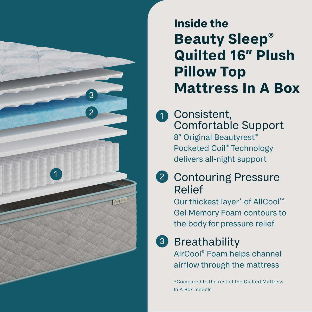 Soothing Nights - 16" Plush Pillow Top Mattress In A Box