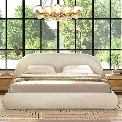 Archie Puffy Grounded - Upholstered Platform Bed