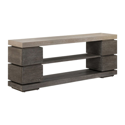 Piedmont - 84'' TV Console - Charcoal / Ash