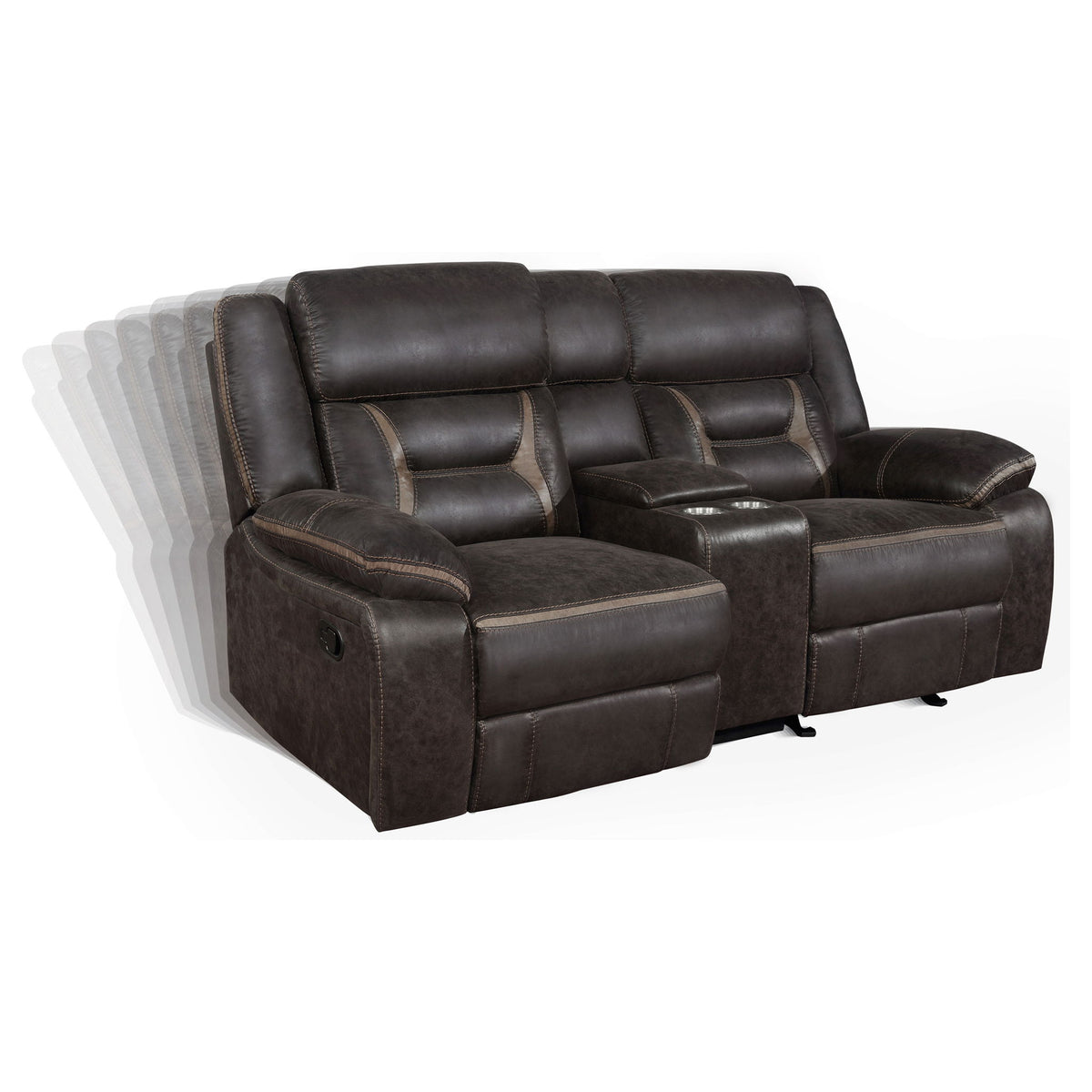 Brazelton - Glider Loveseat With Console