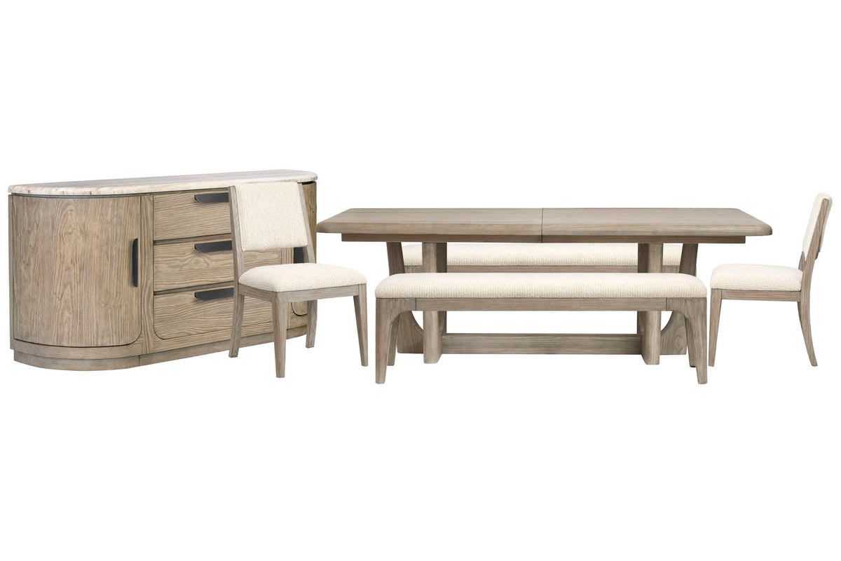 Braelyn - Extendable Trestle Dining Table Set