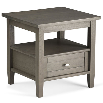 Warm Shaker - End Table - Dark Brown