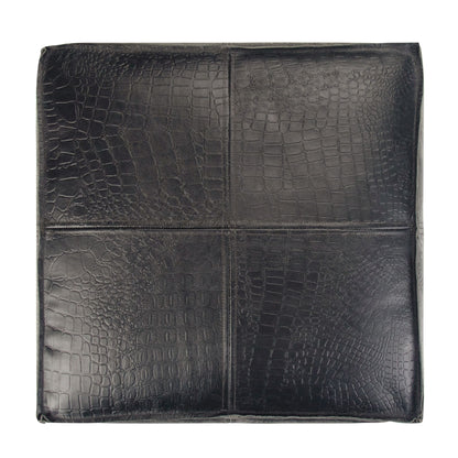 Bowen - Square Pouf - Black