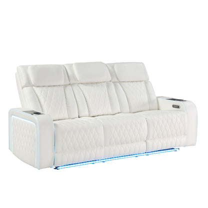 Electra - Power Reclining Set With Power Headrests, Massage And LED Lighting
