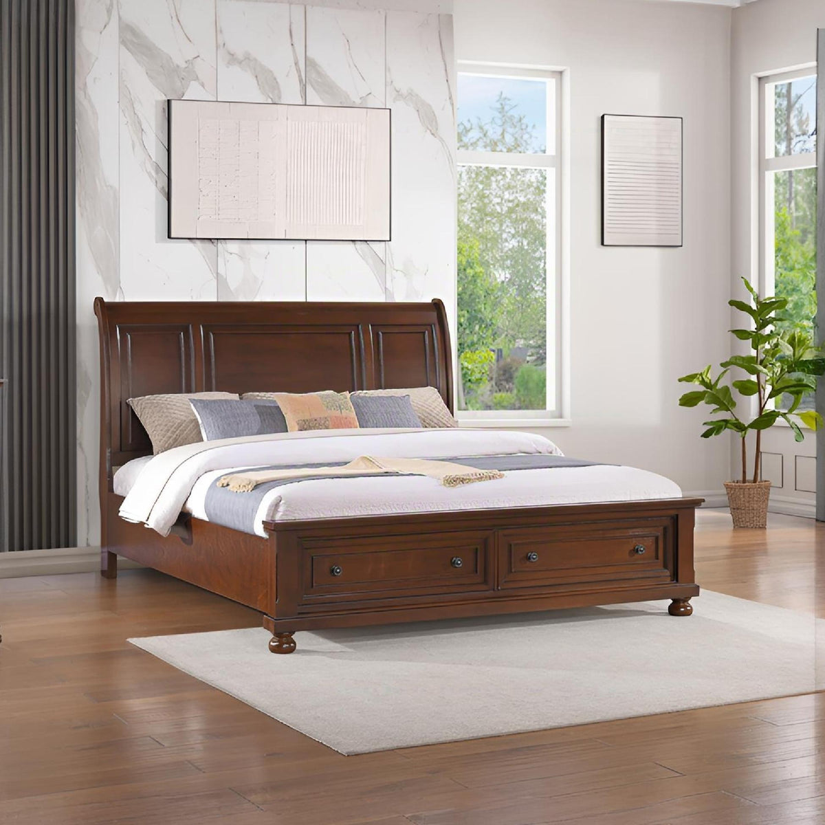 Meade - Sleigh Bed