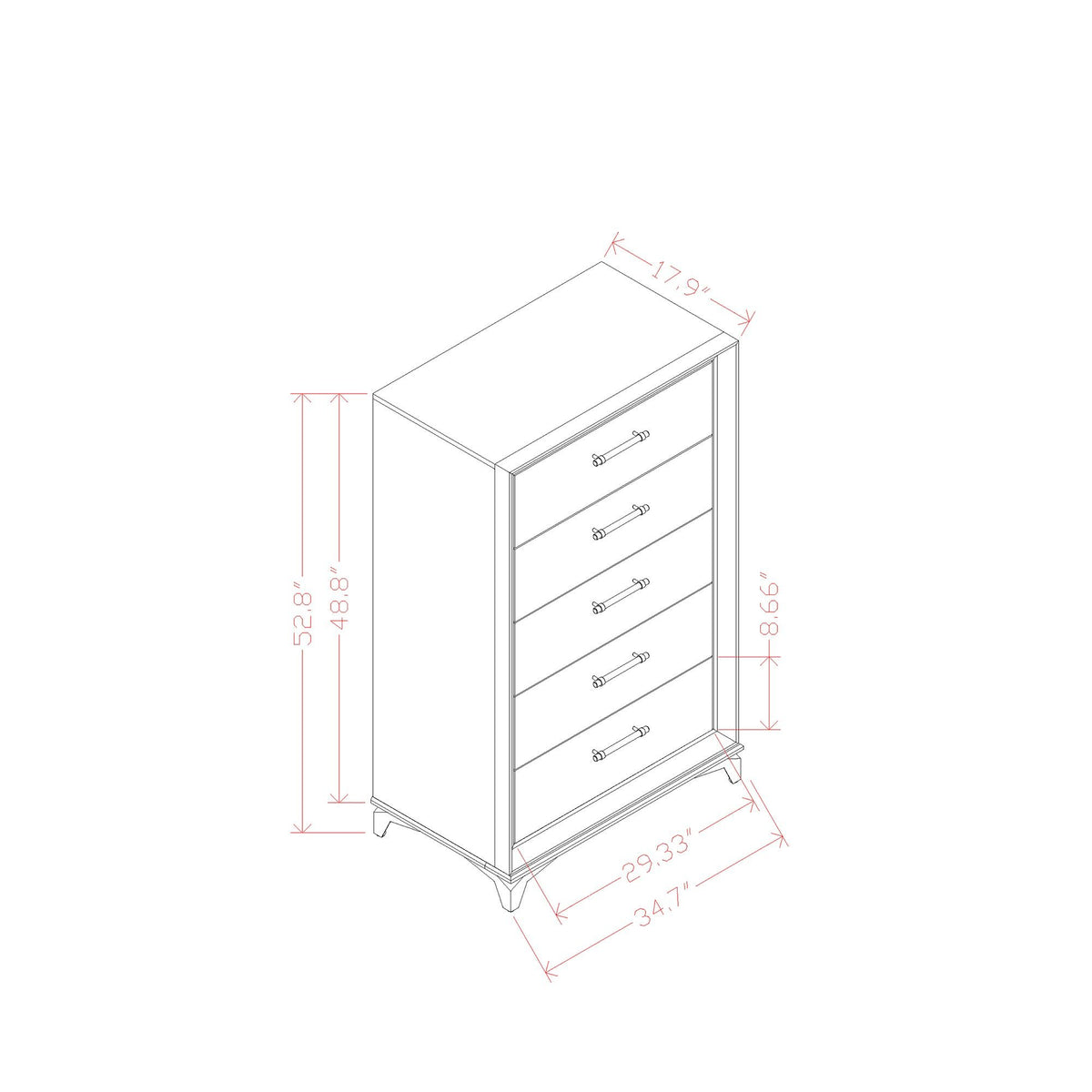 Star - Chest - White