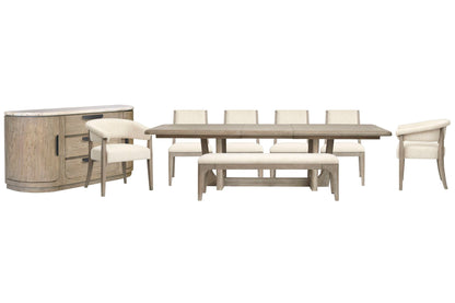Braelyn - Extendable Trestle Dining Table Set