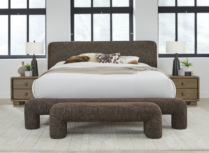 Mocoa - Fully Upholstered Bench - Mongoose Chenille