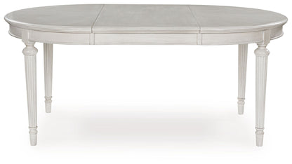 Montelaine - Oval Dining Room Extension Table - Antique White