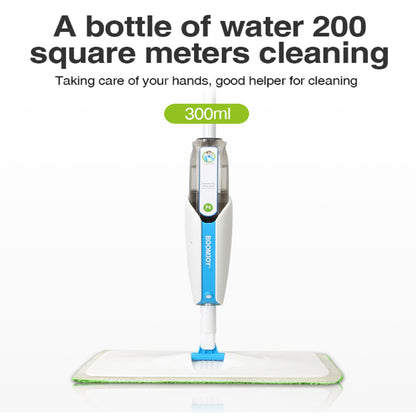 Superfine Fiber Washable Mat Spray Mop With 300Ml Reusable Bottle For Various Floors - Blue
