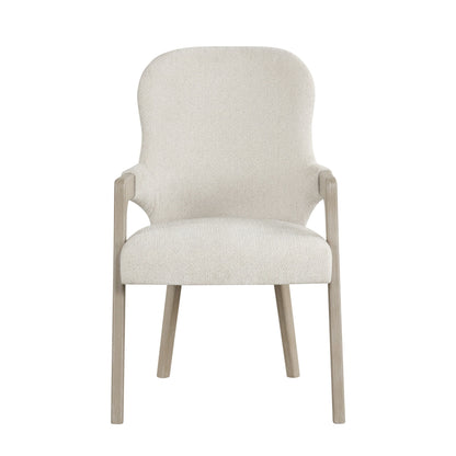 Gwendolyn - Upholstered Arm Chair (Set of 2) - Cerused Taupe