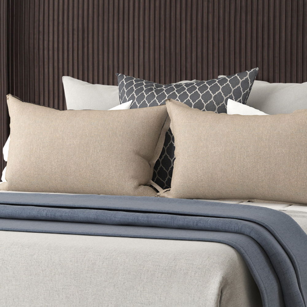 Upholstered Bed, Space-Saving Design