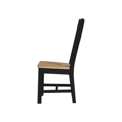 Hendricks - Ladder Chair - Rustic Wheat / Raven