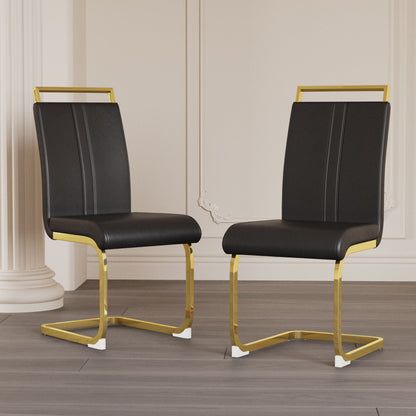 Side Dining Room Chair, Padded Seat High Back