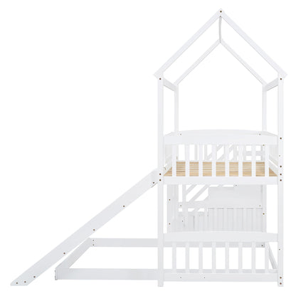 House Bunk Bed With Slide