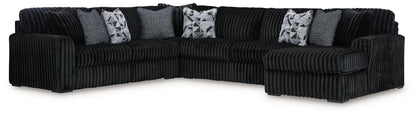 Midnight-Madness - 5 Piece Sectional Set