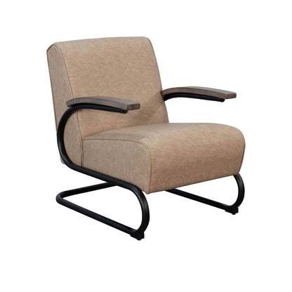 Nash Modern - Industrial Accent Chair With Metal Frame