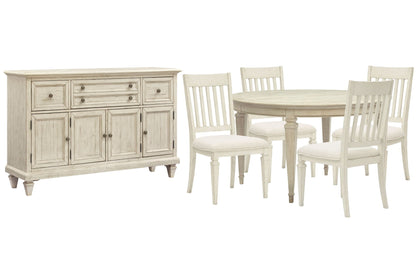 Newport - Extendable Round Dining Table Set