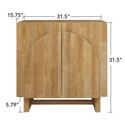2 Door Cabinet, Suitable For Bedroom - Natural