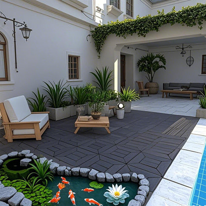New Style Patio Diy Module Interlocking Decking Tiles, Floor Outdoor And Indoor, Easy And Quick Installation