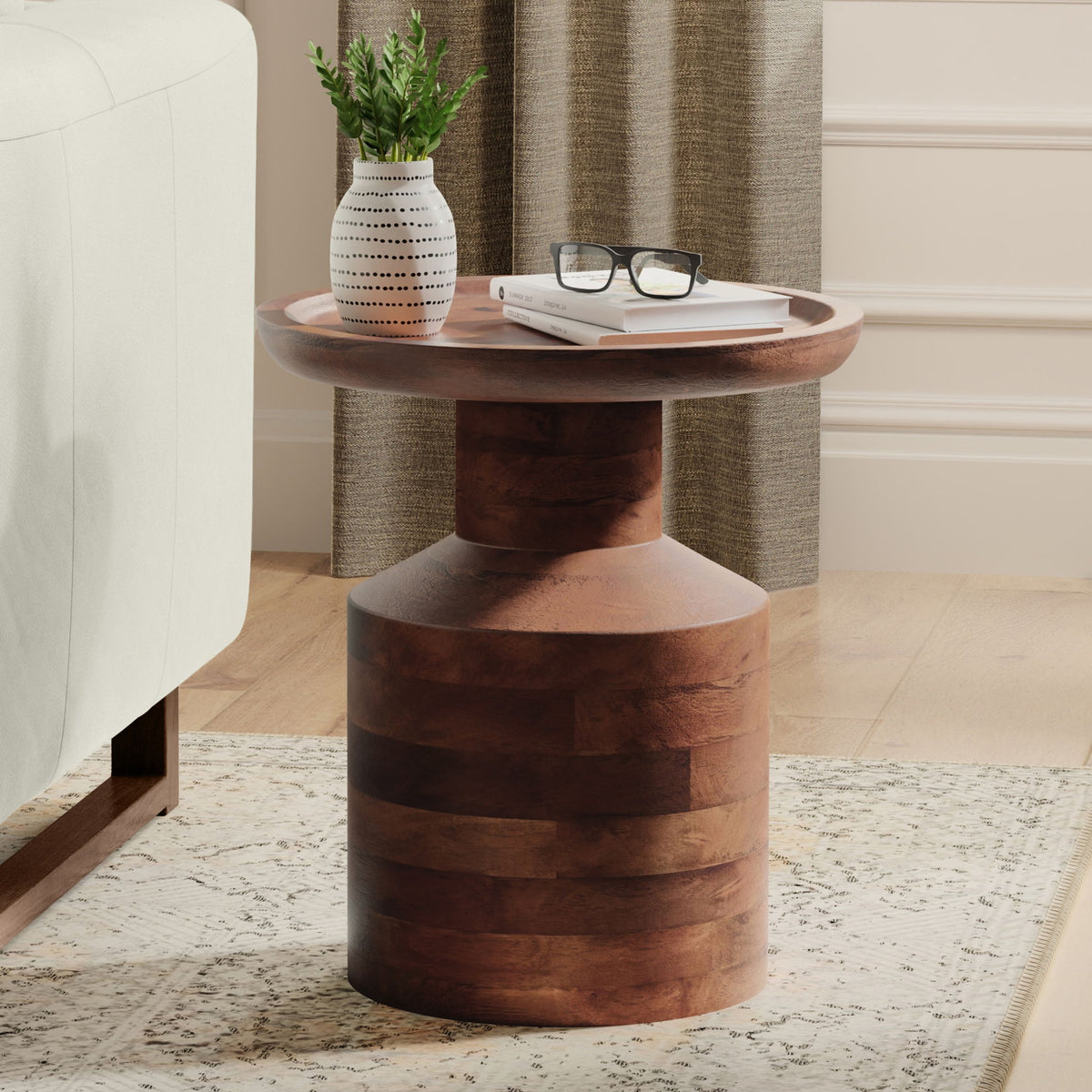 Haynes - Handcrafted Wooden Accent Table