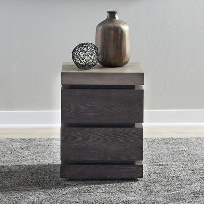 Piedmont - Chairside Table - Charcoal / Ash