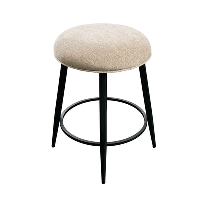 Metal Base Barstools - Barstool With Backless Seat - Champagne