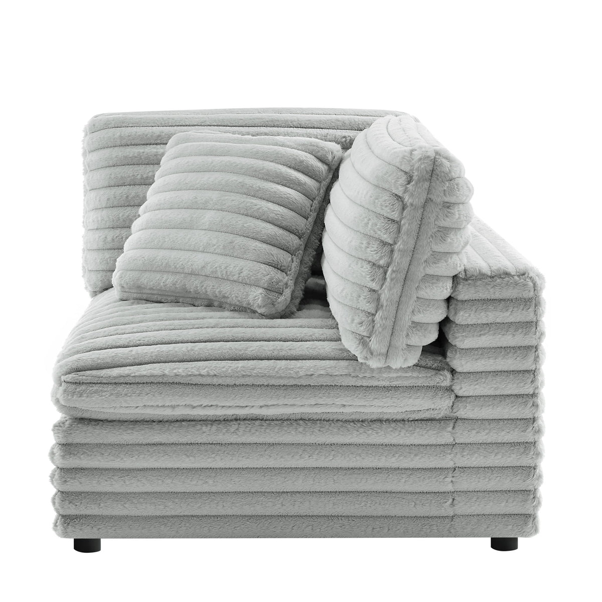 Jenny - Corner Accent Chair - Gray