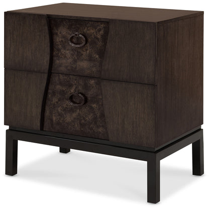 Modern Mosaic - Drawer Nightstand - Brown