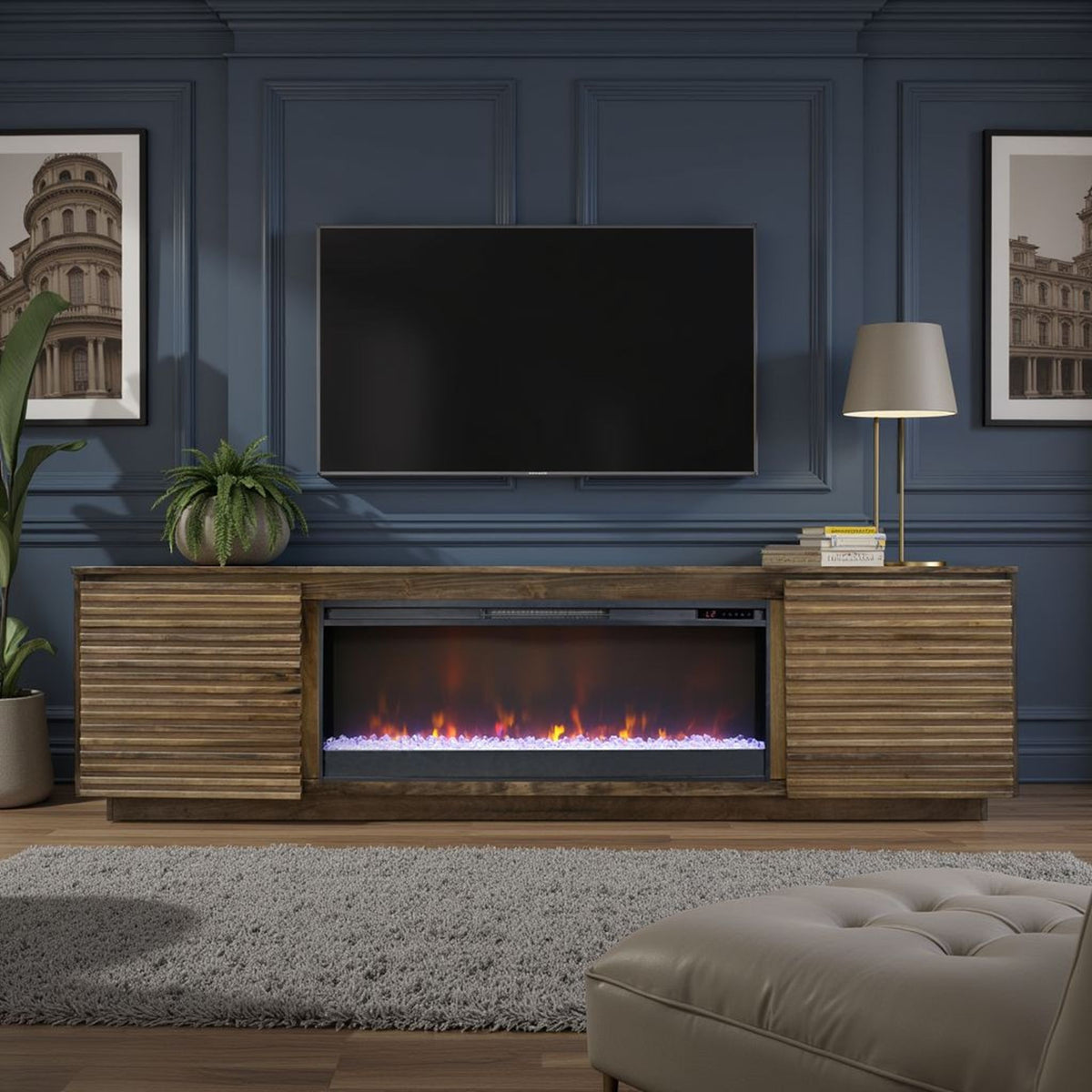 Stardust - Fireplace TV Stand
