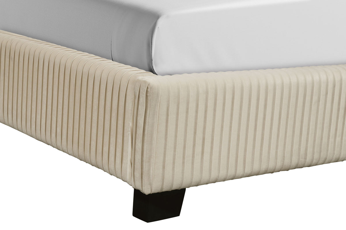 Upholstered Bed, Space-Saving Design
