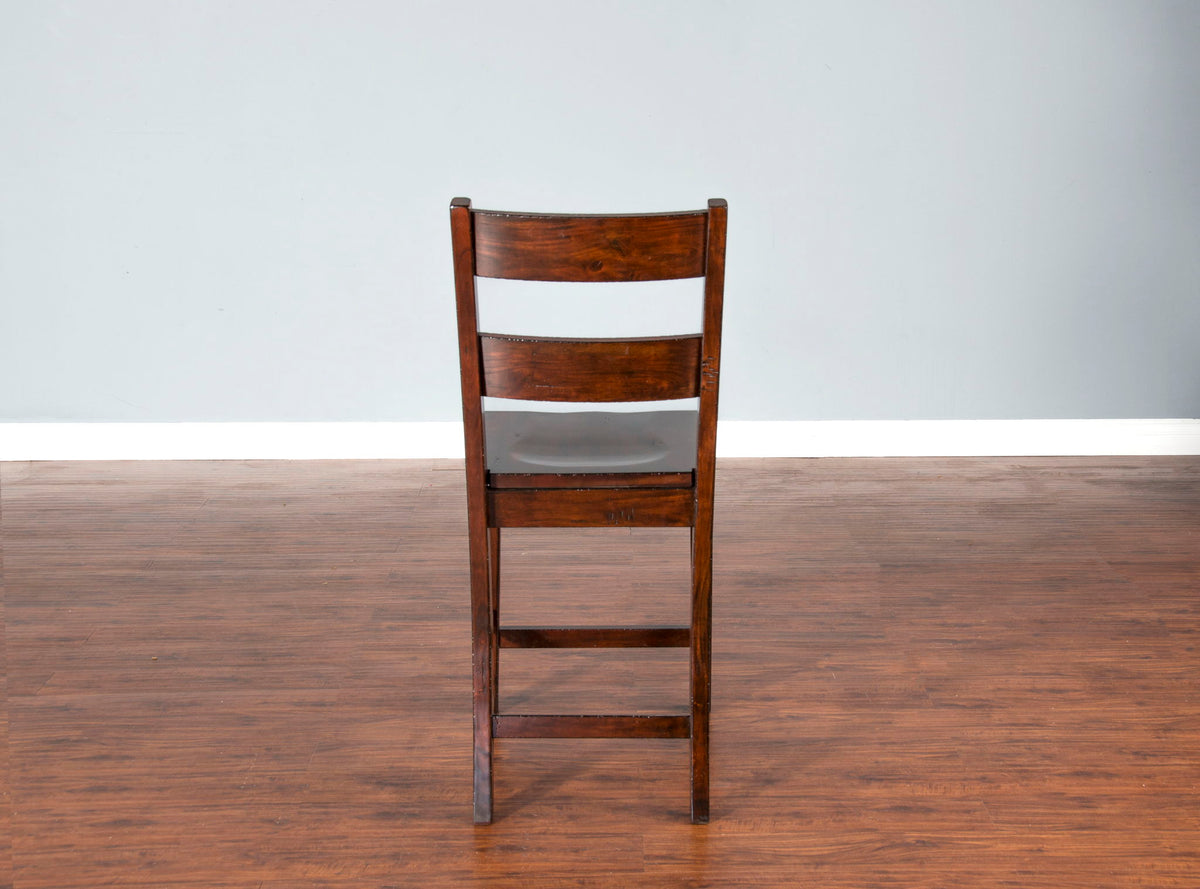 Vineyard - Ladderback Barstool (Set of 2) - Dark Brown