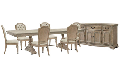 Marisol - Extendable Trestle Dining Table Set