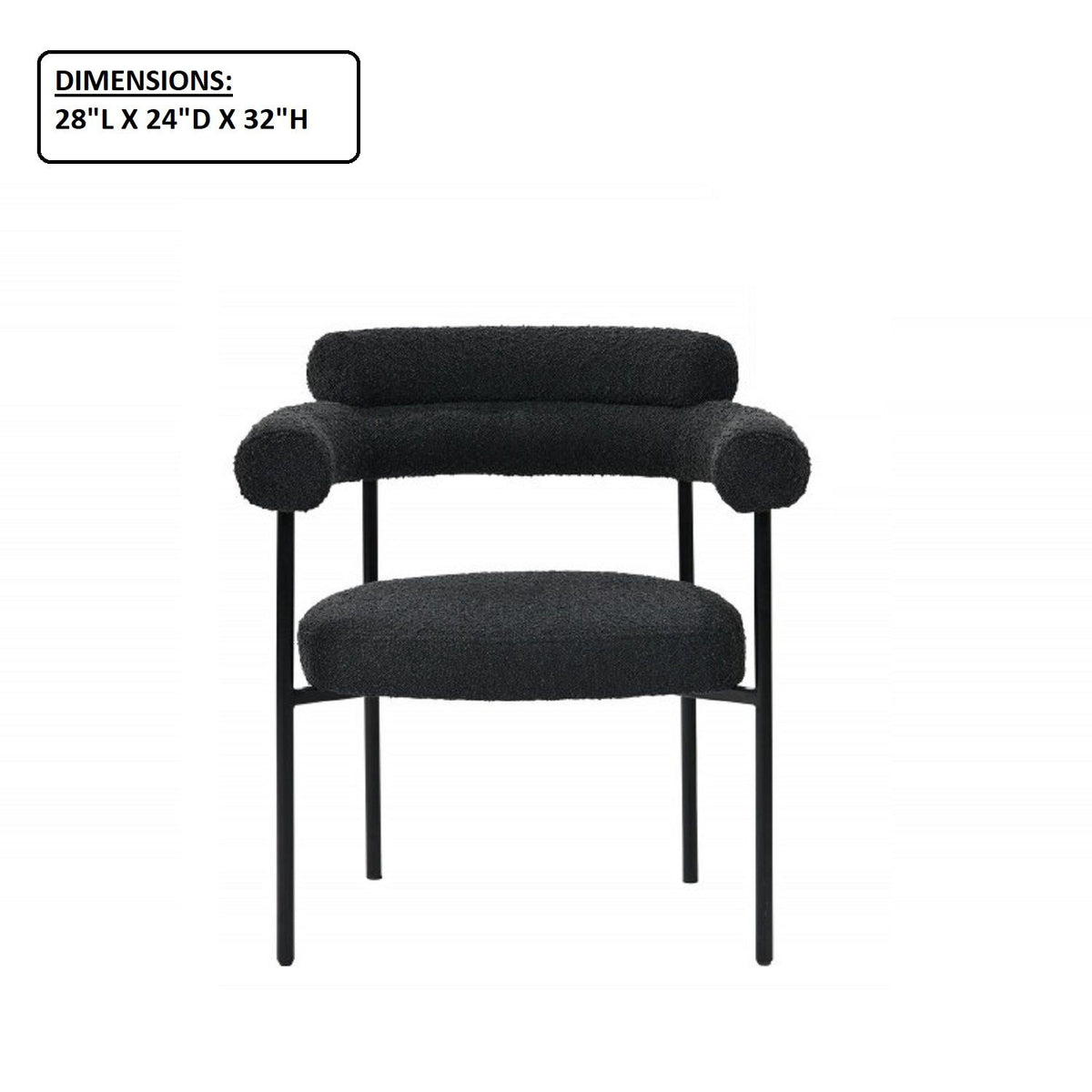 Dining Chairs With Armrests (Set of 2)