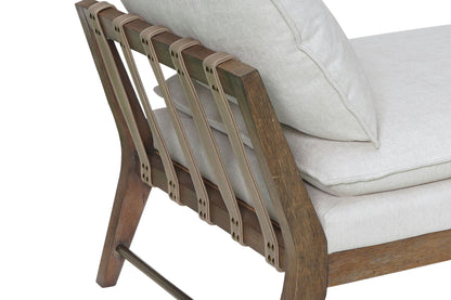 Daybed With Strap Detail - White
