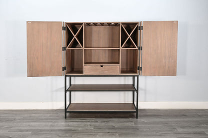 Violet - Wine Bar Cabinet - Oak Grove