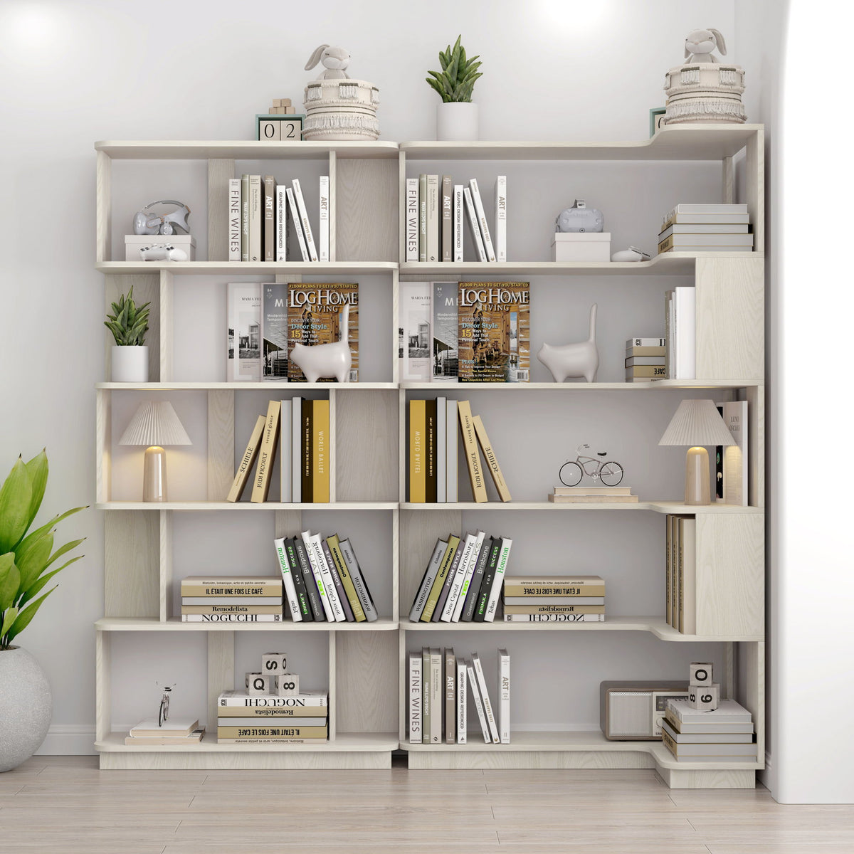 L-Shaped Corner Bookshelf