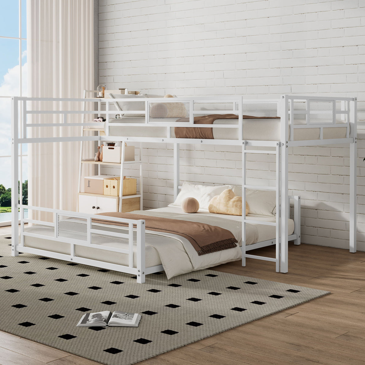L-Shaped Bunk Bed