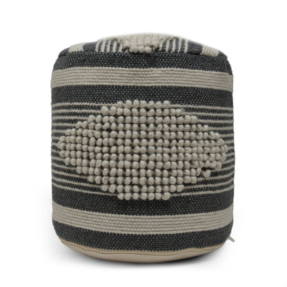 Diamond - Handcrafted Cylindrical Pouf