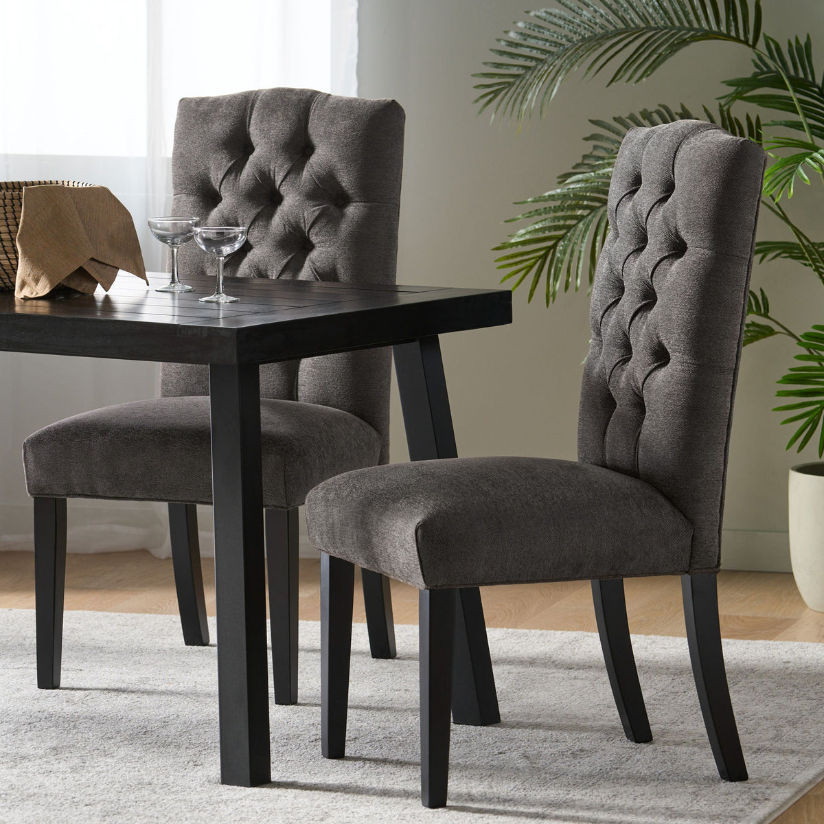 Harriet - Tufted Dining Chair With Button Tufting And Diamond Stitching