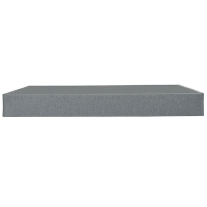 Foldable 9" Twin Size Metal Mattress Box Spring Foundation Bedroom Furniture Bed Base - Gray