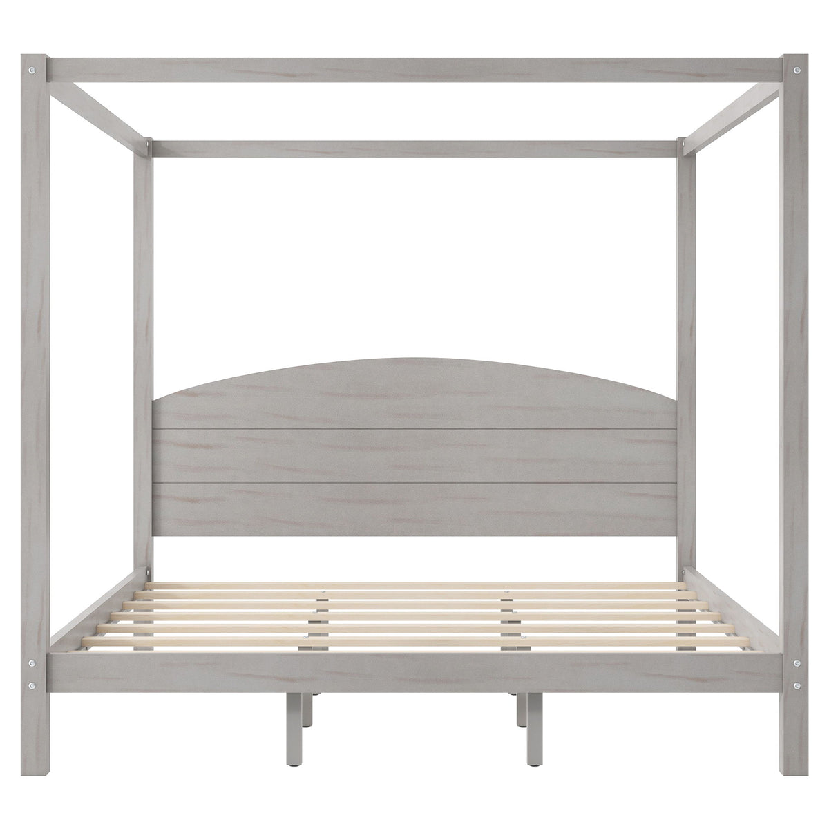 anopy Platform Bed With Headboard And Support Legs