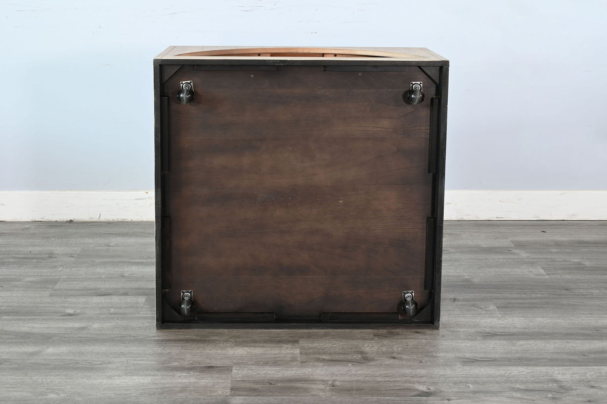 Modern - Wood Table With Arched Open Shelf Design